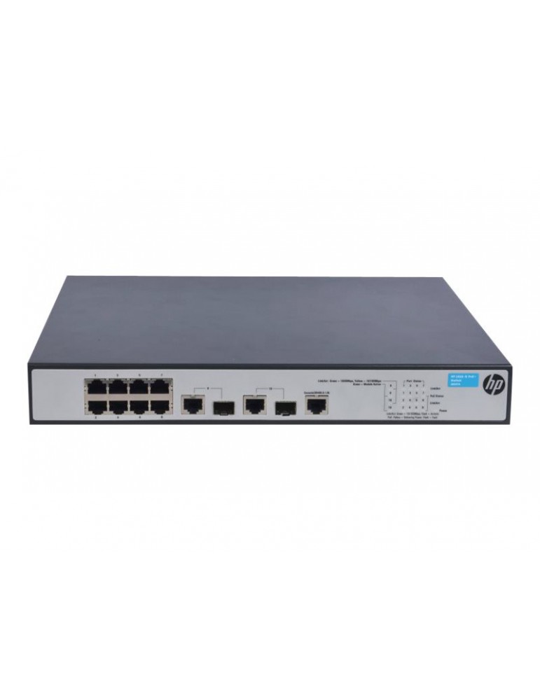HP 1910 SWITCH WITH 8*POE+ 2*GB-SFP DP PORTS - JG537A