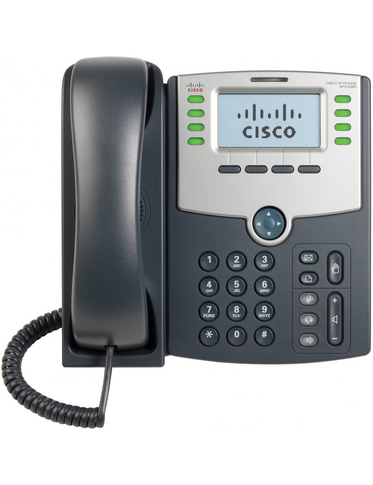 CISCO 8-LINE IP PHONE 2-PORT POE + LCD DISPLAY - SPA508G
